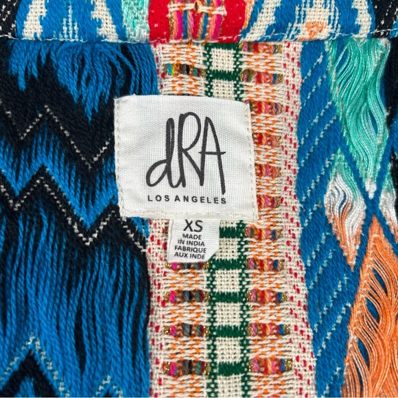 dRA Los Angeles Embroidered Open Front Kimono - Picture 6 of 8